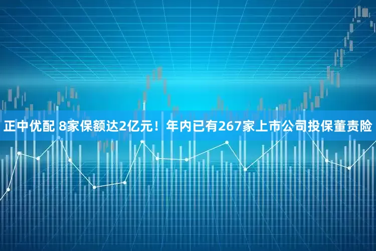正中优配 8家保额达2亿元！年内已有267家上市公司投保董责险